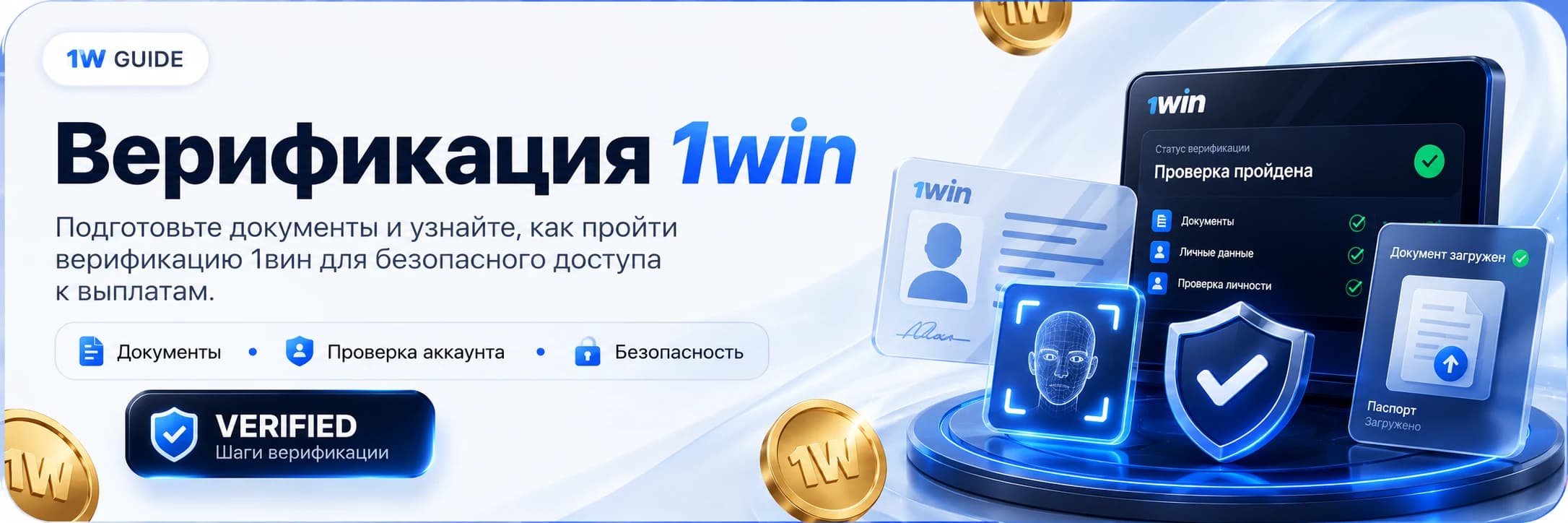 Подготовьте документы для верификации 1вин